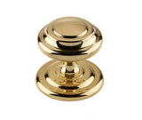 Jedo Sloane Centre Door Knobs 102mm Polished Brass
