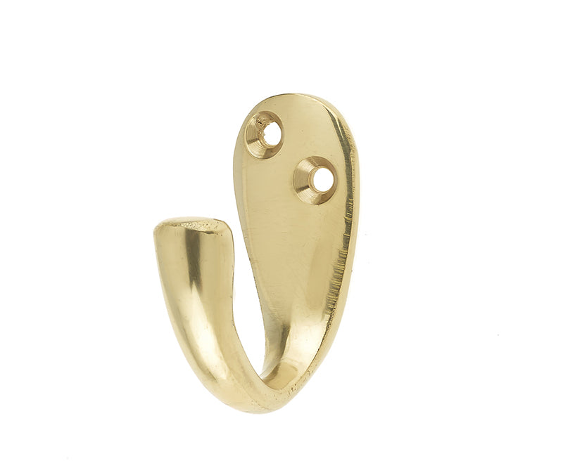 Jedo Single Robe Hooks 44mm Polished Brass