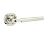 Elise Door Handle on Rose Polished Nickel