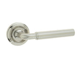 Elise Door Handle on Rose Satin Nickel