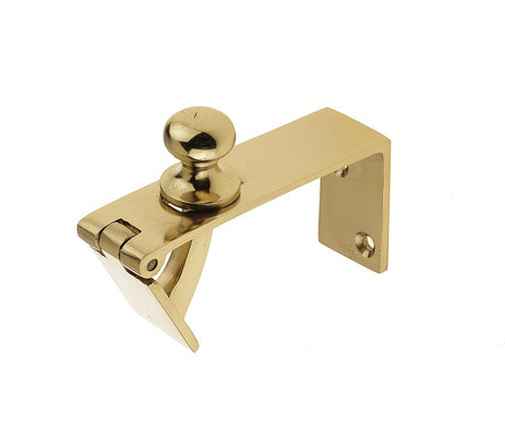 Jedo Counter Flap Catch 80x38mm Polished Brass