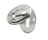 Jedo Lined Oval Covered Escutcheon 36x55mm Polished Nickel