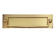 Jedo Postal Knocker 250x76mm Polished Brass