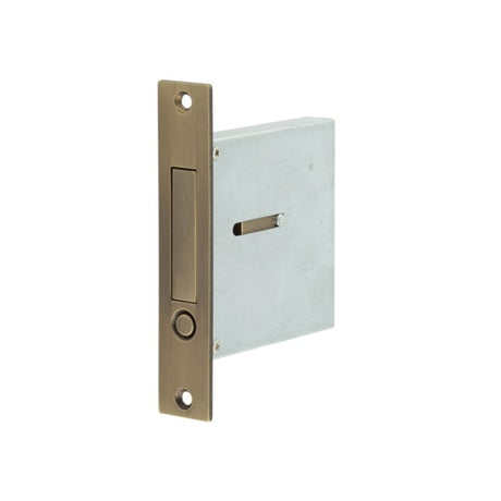 Jedo Sliding Door Edge Pull Antique Brass