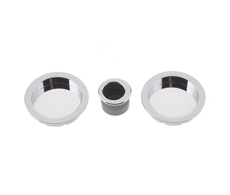 Jedo Circular Flush Pull Kits Polished Chrome