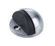 Jedo Oval Floor Mounted Door Stop 46x26mm Satin Chrome