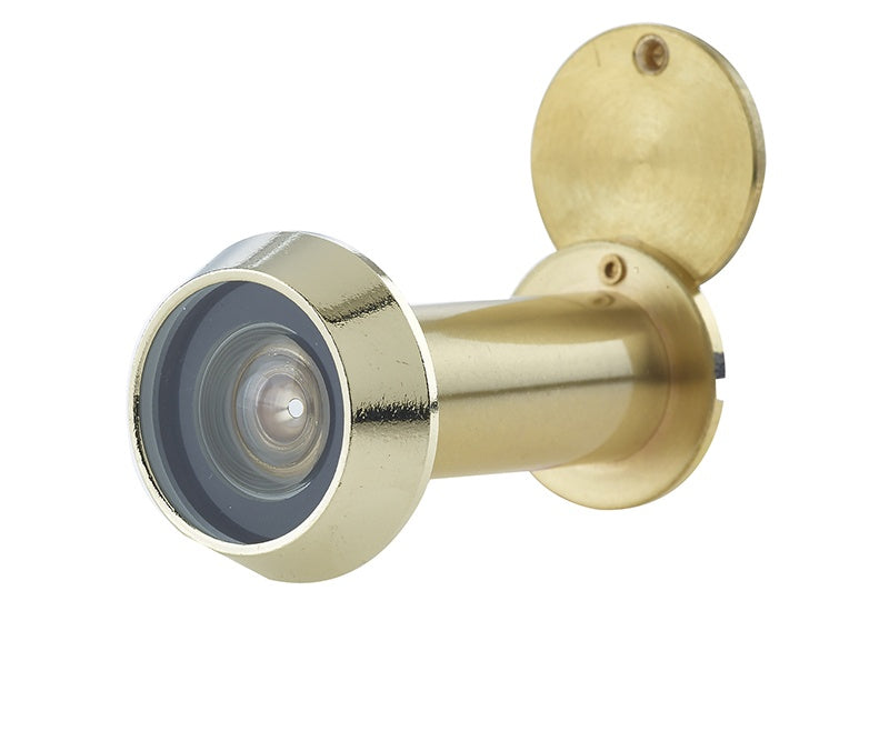 Jedo 180 Degree Door Viewers to Fit 35-55mm Doors FD30/60 C/W Intumescent Satin Brass