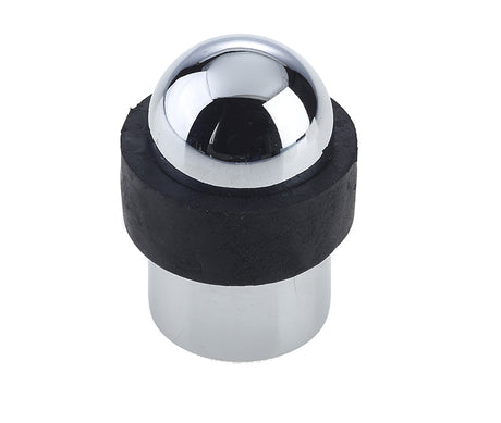 Jedo Dome Topped Floor Mounted Door Stop 48x28mm Polished Chrome
