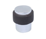 Jedo Cylinder Floor Mounted Door Stop 36x28mm Polished Chrome