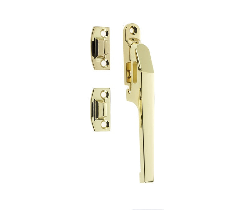 Jedo Modern Non Lockable Casement Fasteners 124mm Polished Brass