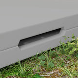 Outsunny 34/74cm Folding Camping Table, with Handle - Grey