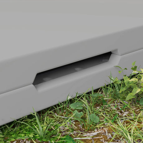 Outsunny 34/74cm Folding Camping Table, with Handle - Grey