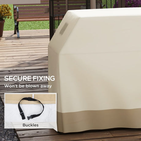 Outsunny 66W x 152Lcm PU Coated Protective Grill Cover - Beige