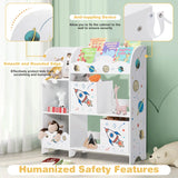 Bookshelf Toy Storage Display Shelf with Storage Rack for Kids