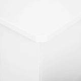 HOMCOM Radiator Cover, Modern MDF White Painted Cabinet with Horizontal Slats for Living Room, Bedroom, 172L x 19W x 81H cm