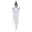 HOMCOM 6'6" Hanging Prisoner Ghost Halloween Animatronic, with Glowing Eyes