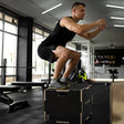 SPORTNOW Multi-Faceted Jump Box, Wooden Step Up Box, for Home, Gym, Exercise, 51/61/76cm- Black