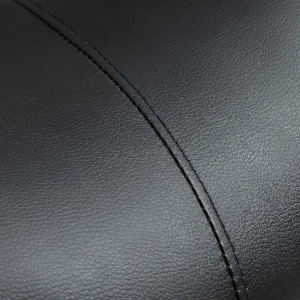 HOMCOM Cosmetic Stool 360 Rotate Height Adjustable Salon Massage Spa Chair Hydraulic Rolling Faux Leather Saddle Stool Mobility, Black