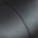 HOMCOM Cosmetic Stool 360 Rotate Height Adjustable Salon Massage Spa Chair Hydraulic Rolling Faux Leather Saddle Stool Mobility, Black