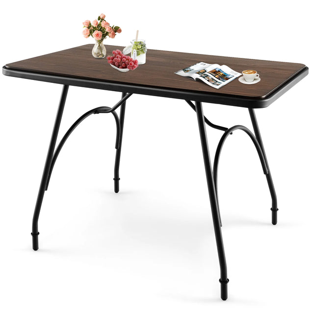 5 Piece Dining Table Set with Metal Frame for Kitchen/Dining Room
