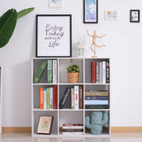 HOMCOM Nine-Cube Storage Shelf - White