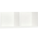 HOMCOM Wall Mount 84 CD / 56 DVD/Blu-ray/ Media Storage Rack 4 Cubes, Wooden Shelf Organiser Unit Bookcase Display, Set of 2, White