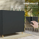 Outsunny 220 x 125cm Three-Seater Swing Chair Protective Cover - Black