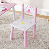 AIYAPLAY Princess-Designed Kids Table and Chairs Set for Activity, Art, Drawing, Toddler Table and Chairs Set for Playroom