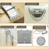 HOMCOM Retro 3000W Kettle and Toaster Set - Grey