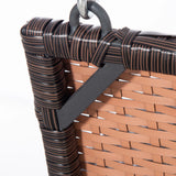 Outsunny 2 Seater Rattan Garden Swing Chair, Porch Swing Bench Loveseat with Cushion, Wicker Outdoor Hanging Swinging Seat with 2 Metal Chains, 250 KG Capacity for Patio, Balcony, Cream White