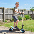 AIYAPLAY Foldable Kids Electric Scooter with LCD Display, Dual Shock Absorption, Up to 15 KM/H, Max Range 6 KM for Age 6-14, Blue