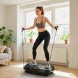 SPORTNOW Vibration Plate Exercise Machine with 120 Speed Levels, 5 Programs, Quiet Vibrating Plate with Resistance Bands