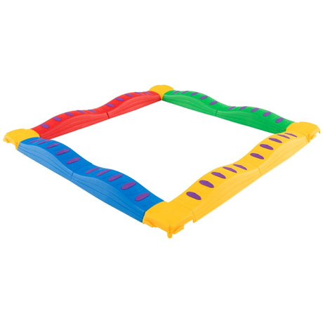 Kids Balance Beams 20 Pieces Stepping Stones with Bottom Mats-Multicolor