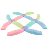 Kids Balance Beams 20 Pieces Stepping Stones with Bottom Mats-Macaron Green