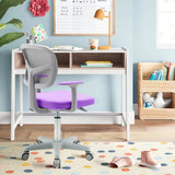 Children&#39;s desk chair, 360 rotatable, youth chair, 80-91.5 cm, height-adjustable, 54 x 50 x 80-91.5 cm, purple