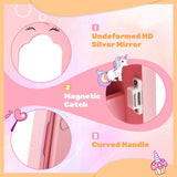 Kids Jewelry Cabinet with Full-Length Mirror for Kids Bedroom and Playroom-Pink