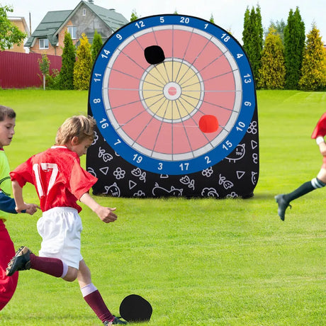 Foldable and Portable Large Dart Board for Kids-Black