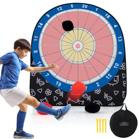 Foldable and Portable Large Dart Board for Kids-Black