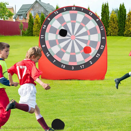 Foldable and Portable Large Dart Board for Kids-Red