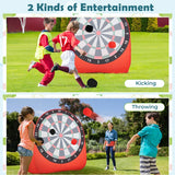 Foldable and Portable Large Dart Board for Kids-Red