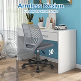Height-adjustable Kids Mesh Ergonomic Desk Chair with Universal Casters-Grey