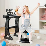 Kids Piano Keyboard 37-Key Kids Toy Keyboard Piano with Microphone for 3+ Kids-Black