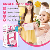 Kids Piano Keyboard 37-Key Kids Toy Keyboard Piano with Microphone for 3+ Kids-Pink