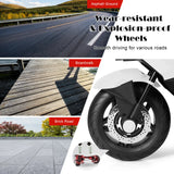 12V Electric Battery Powered Ride On Motorcycle with Training Wheels-White