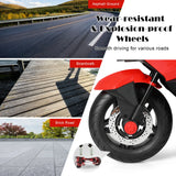 12V Electric Battery Powered Ride On Motorcycle with Training Wheels-Red