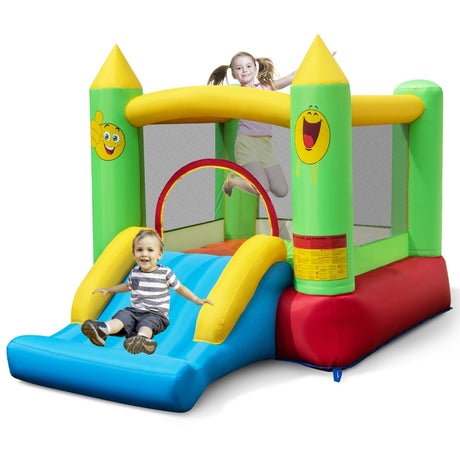 Inflatable Bounce House Kids Blow-up Bouncer with Slide without Blower