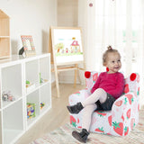 Kids Sofa Chair Foam Filled Armchair with  Extra Padded Pillow-Pink