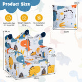 Kids Sofa Chair Foam Filled Armchair with  Extra Padded Pillow-Orange