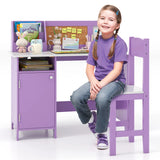Kids Table and Chair Set for Arts, Crafts, Homework, Home School-Purple