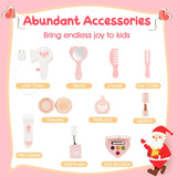 Kids Vanity Set with Heart-shaped Mirror-White